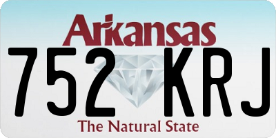 AR license plate 752KRJ