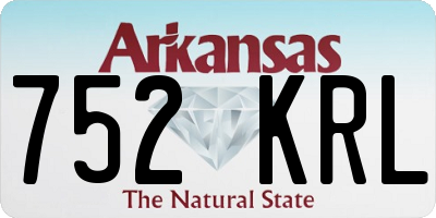 AR license plate 752KRL