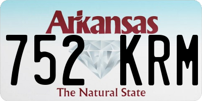 AR license plate 752KRM