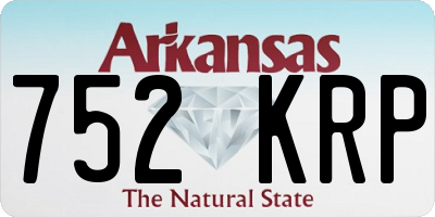 AR license plate 752KRP