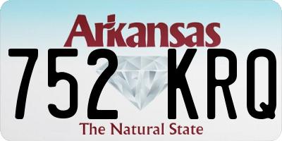 AR license plate 752KRQ