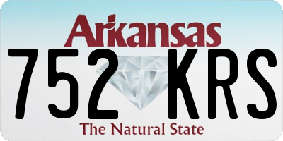 AR license plate 752KRS