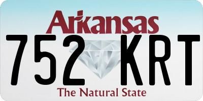 AR license plate 752KRT