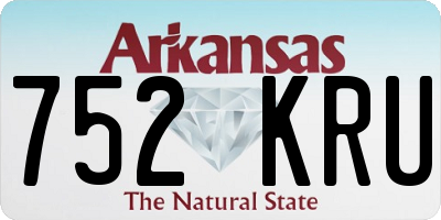 AR license plate 752KRU