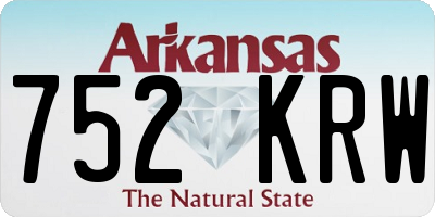 AR license plate 752KRW