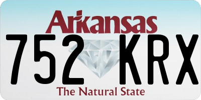 AR license plate 752KRX