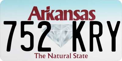 AR license plate 752KRY