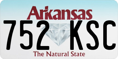 AR license plate 752KSC