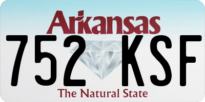 AR license plate 752KSF