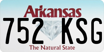 AR license plate 752KSG