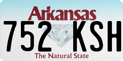 AR license plate 752KSH