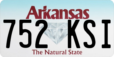 AR license plate 752KSI