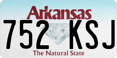 AR license plate 752KSJ