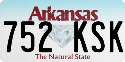 AR license plate 752KSK