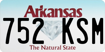 AR license plate 752KSM