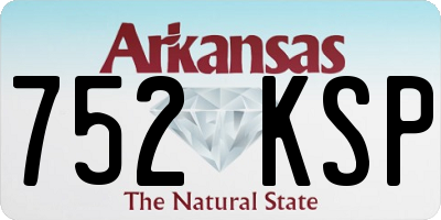 AR license plate 752KSP