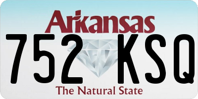 AR license plate 752KSQ