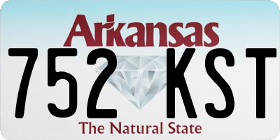 AR license plate 752KST