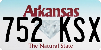AR license plate 752KSX