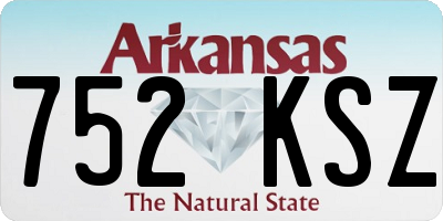 AR license plate 752KSZ