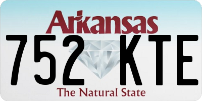 AR license plate 752KTE