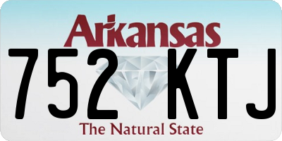 AR license plate 752KTJ