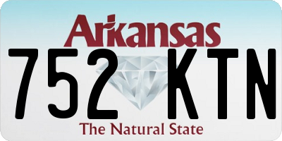 AR license plate 752KTN