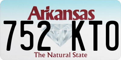 AR license plate 752KTO