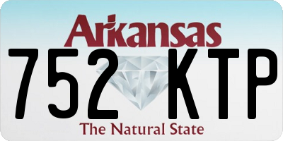 AR license plate 752KTP
