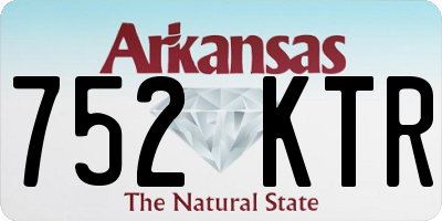 AR license plate 752KTR