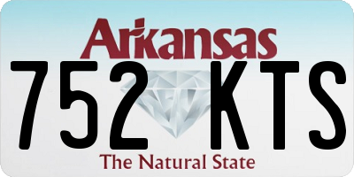 AR license plate 752KTS