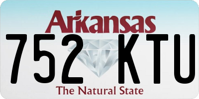 AR license plate 752KTU