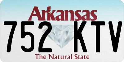AR license plate 752KTV