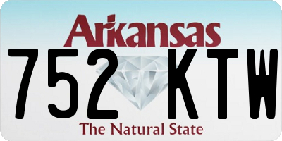 AR license plate 752KTW