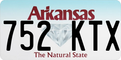 AR license plate 752KTX