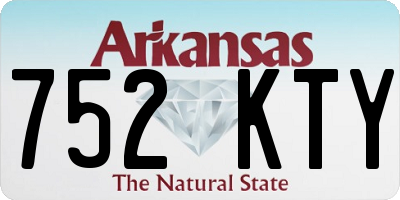 AR license plate 752KTY