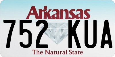 AR license plate 752KUA