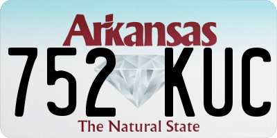 AR license plate 752KUC