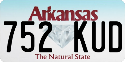 AR license plate 752KUD