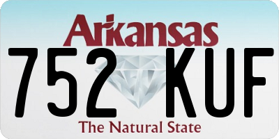 AR license plate 752KUF