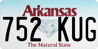 AR license plate 752KUG