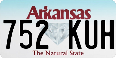 AR license plate 752KUH