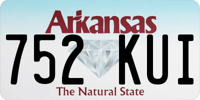 AR license plate 752KUI