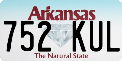 AR license plate 752KUL