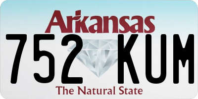 AR license plate 752KUM