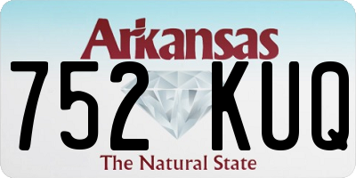 AR license plate 752KUQ
