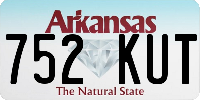 AR license plate 752KUT