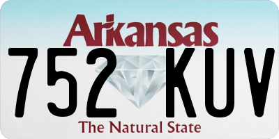 AR license plate 752KUV