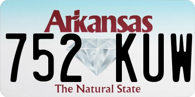 AR license plate 752KUW