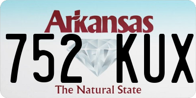AR license plate 752KUX